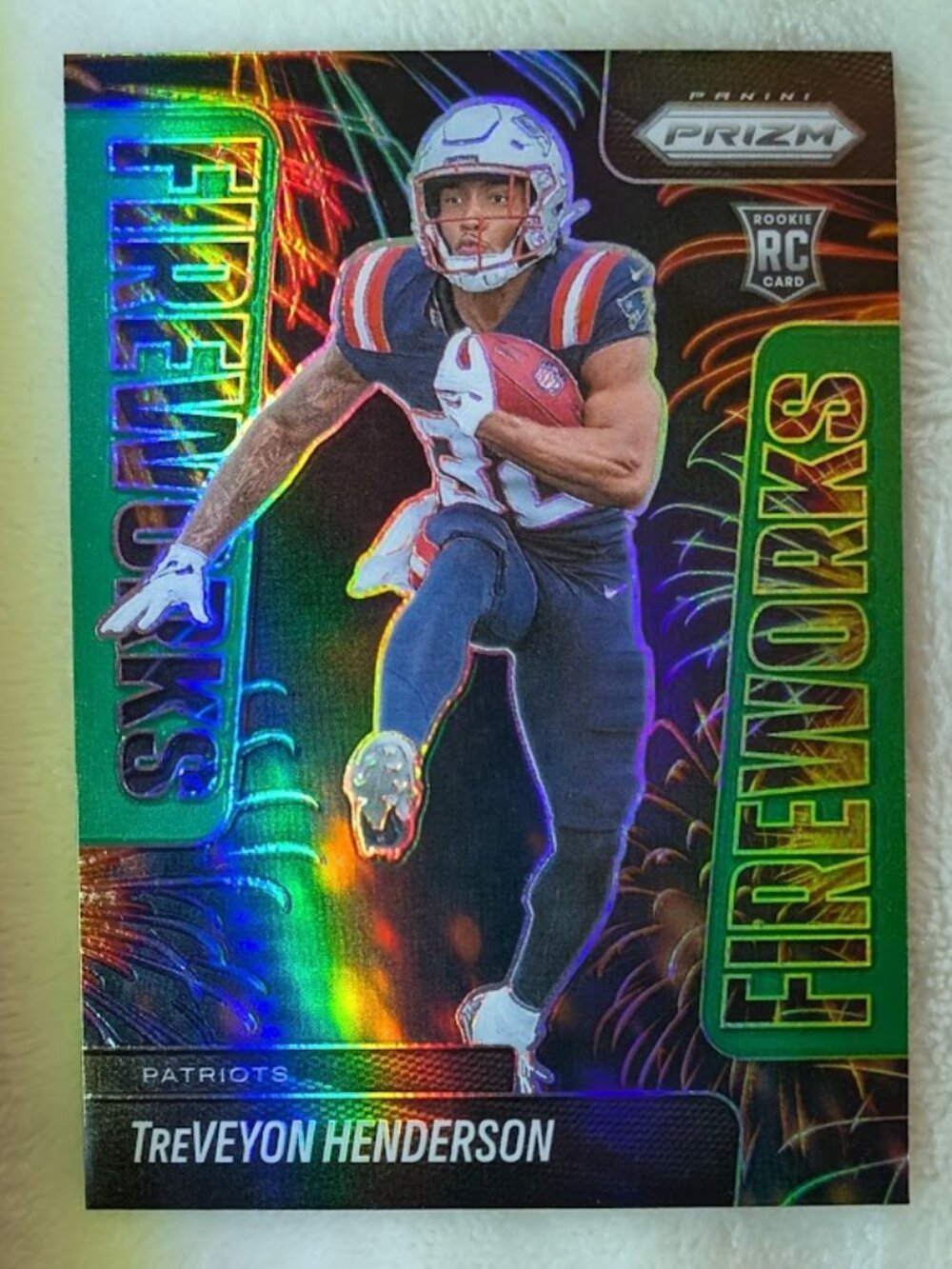 2025 Panini Prizm Fireworks TREVEYON HENDERSON #24
